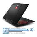 MSI GP63 Leopard-077 15.6" Performance Gaming Laptop i7-8750H (6 cores), NVIDIA GeForce GTX 1060 6G, 256GB SSD + 1TB HDD, 16GB RAM, WIN 10, VR READY, RGB KB - sunrise shopping mall