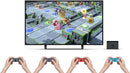 2019 New Nintendo Switch Red/Blue Joy-Con Console Multiplayer Party Game Bundle + Extra Pair of Gray Joy-Con, Super Mario Party, Mario Kart 8 Deluxe, Kirby Star Allies, Super Bomberman R - sunrise shopping mall