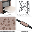 Zuome Large Dog Crate for Indoor Outdoor, Portable Collapsible Travel Dogs Crate, 42 Inch Soft Foldable Pet Kennel with 4-Door Mesh Windows