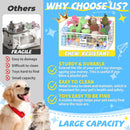 Zuome Indestructible Dog Toy basket, Medium Toy Box for Dogs,Pet Toy Bin Dog Metal Basket for Toys, Dog Toy Storage, Dog Storage Organizer,Dog Toy Box for Living Room Area (White)