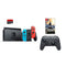 Nintendo Swtich 4 items Bundle:Nintendo Switch 32GB Console Neon Red and Blue Joy-con,64GB Micro SD Memory Card and an Extra Nintendo Switch Pro Wireless Controller,The Legend of Zelda - sunrise shopping mall