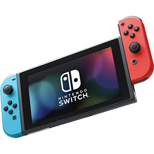 Nintendo Switch with Joy-Con - 32 GB - Neon Blue/Neon Red - includes Super Mario Odyssey, 128GB Micro SD Card, Joy-Con (L/R)-Neon Red/Neon Blue,, and USB Type C Cable - sunrise shopping mall