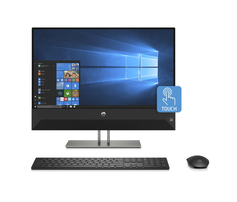 HP Pavilion 24 All-in-One PC 23.8" Touchscreen, Intel Core i5-8400T, Intel UHD Graphics 630, 1TB HDD + 16GB Optane memory, 4GB SDRAM, Wireless Mouse and Keyboard, FHD Privacy Webcam - sunrise shopping mall