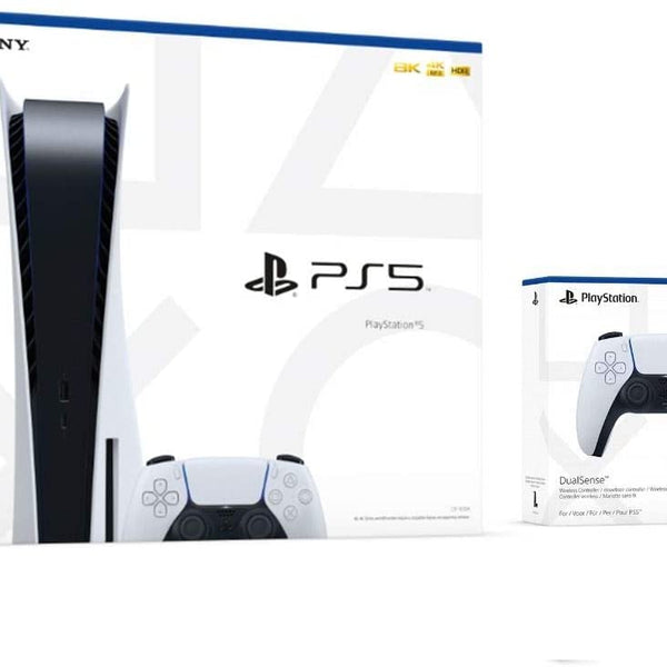 2021 PS5 Console Two Controller Bundle - PS5 Disk Version with 