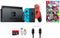 Nintendo Switch Bundle (6 items): 32GB Console Neon Red Blue Joy-con, Game Disc-Splatoon 2, 128GB Micro SD Card, Type C Cable, HDMI Cable - sunrise shopping mall