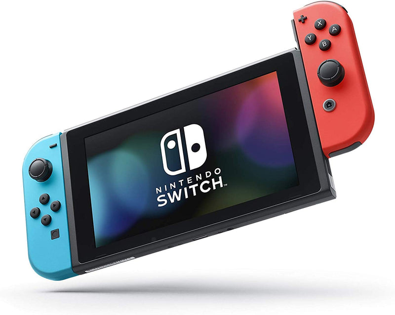 Nintendo Swtich 3 items Zelda Red Blue Bundle:Nintendo Switch 32GB Console Neon Red and Blue Joy-con ,64GB Micro SD Memory Card and The Legend of Zelda - sunrise shopping mall