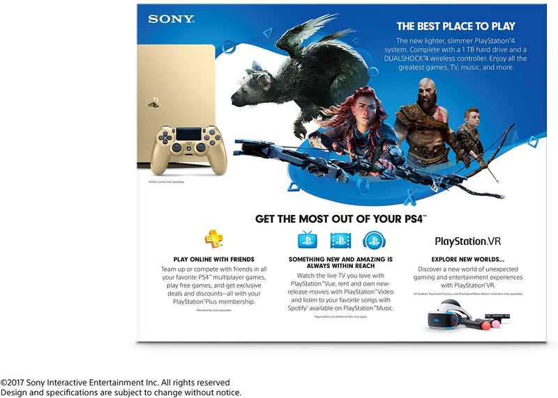 Sony PlayStation 4 Slim 1TB Console - Gold - sunrise shopping mall