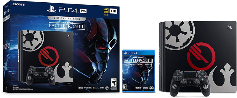 Sony PlayStation 4 Pro 1TB Console - Star Wars Battlefront II Bundle - sunrise shopping mall