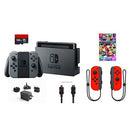 Nintendo Switch 6 items Bundle:Nintendo Switch 32GB Console Gray Joy-con,128GB Micro SD Card Nintendo Joy-Con (L/R) Wireless Controllers Neon Red,Mario Kart 8 Deluxe Mytrix HDMI Cable and Wall Charger - sunrise shopping mall
