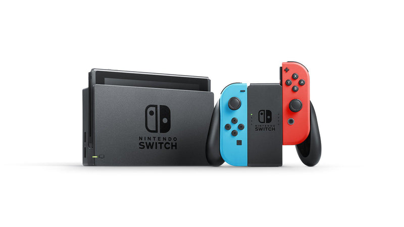 Nintendo Switch Gaming Console Neon Blue and Neon Red Joy-Con Bundle with Mario Kart Deluxe 8 - sunrise shopping mall