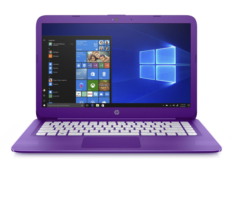 HP Stream 14, 14" HD Display, Intel N3060, 4GB RAM, 32GB SDD, Windows 10 Home S Mode, Purple - sunrise shopping mall