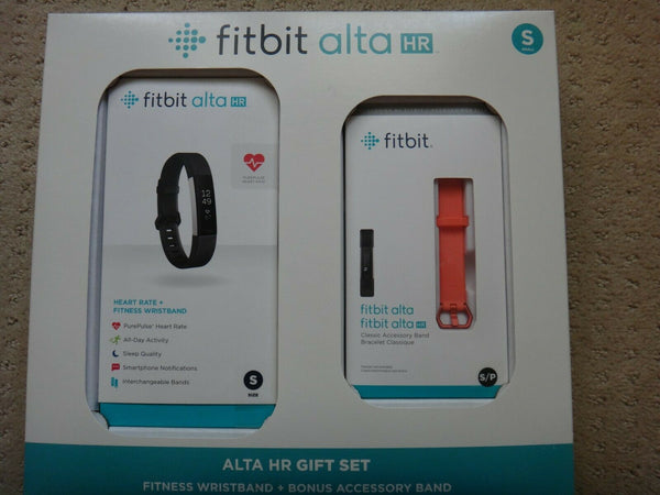 Fitbit Alta Hr Gift Set: Fitness Wristband & Bonus Coral Accessory Band - sunrise shopping mall