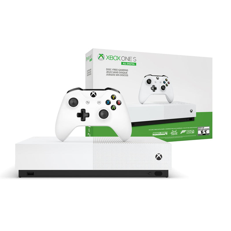Microsoft Xbox One S 1TB All-Digital Edition, White - sunrise shopping mall
